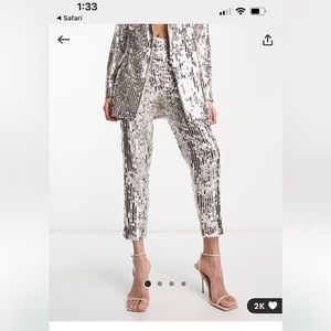 ASOS sequin cigarette style pant